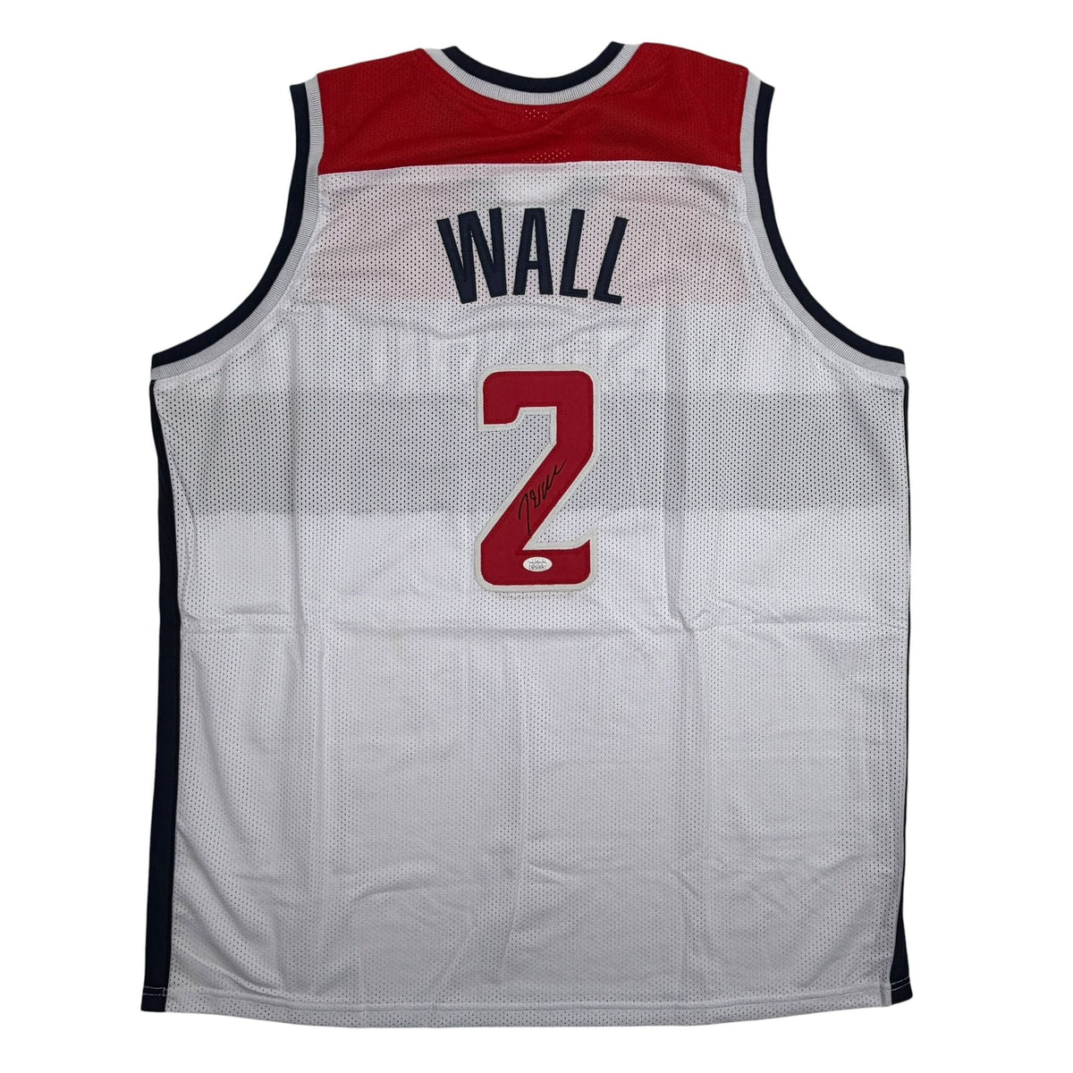 Autographed/Signed John Wall Washington White Basketball Jersey JSA COA