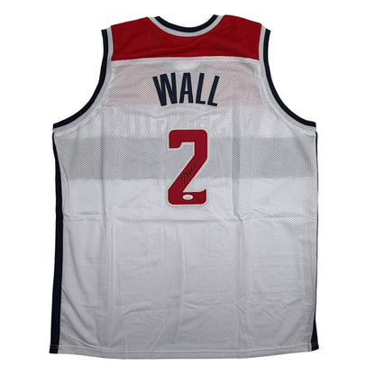 Autographed/Signed John Wall Washington White Basketball Jersey JSA COA