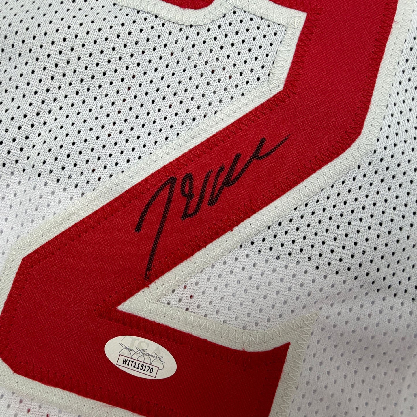 Autographed/Signed John Wall Washington White Basketball Jersey JSA COA