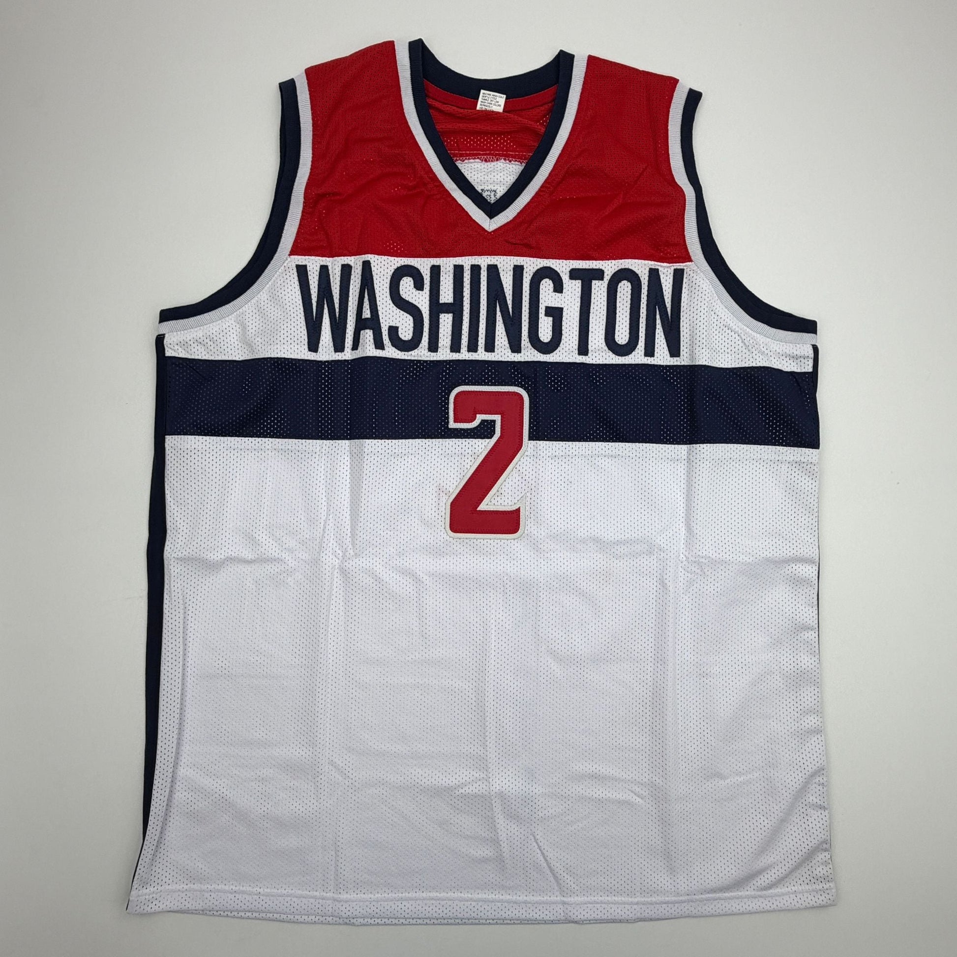 Autographed/Signed John Wall Washington White Basketball Jersey JSA COA