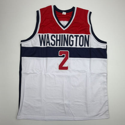 Autographed/Signed John Wall Washington White Basketball Jersey JSA COA