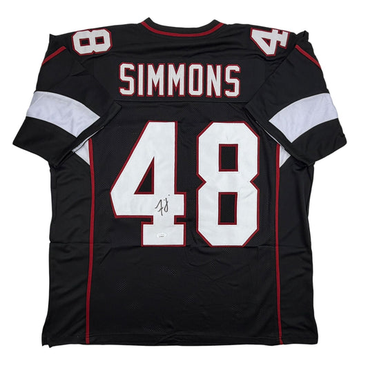 Autographed/Signed Isaiah Simmons Arizona Black Football Jersey JSA COA
