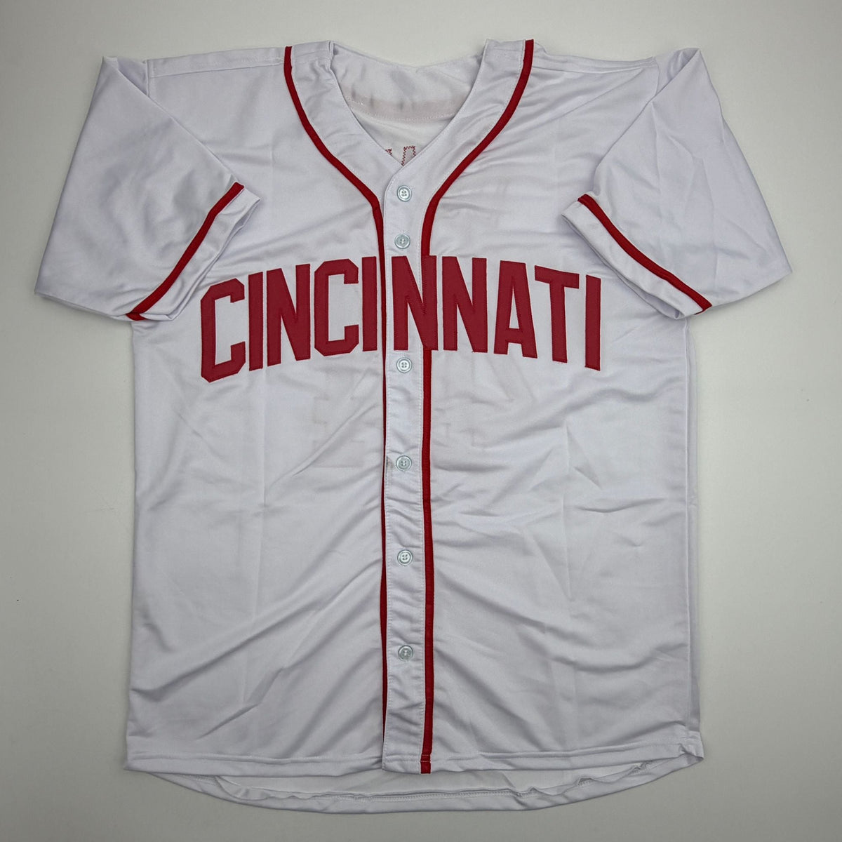 Autographed/Signed Adam Dunn Cincinnati White Baseball Jersey JSA COA