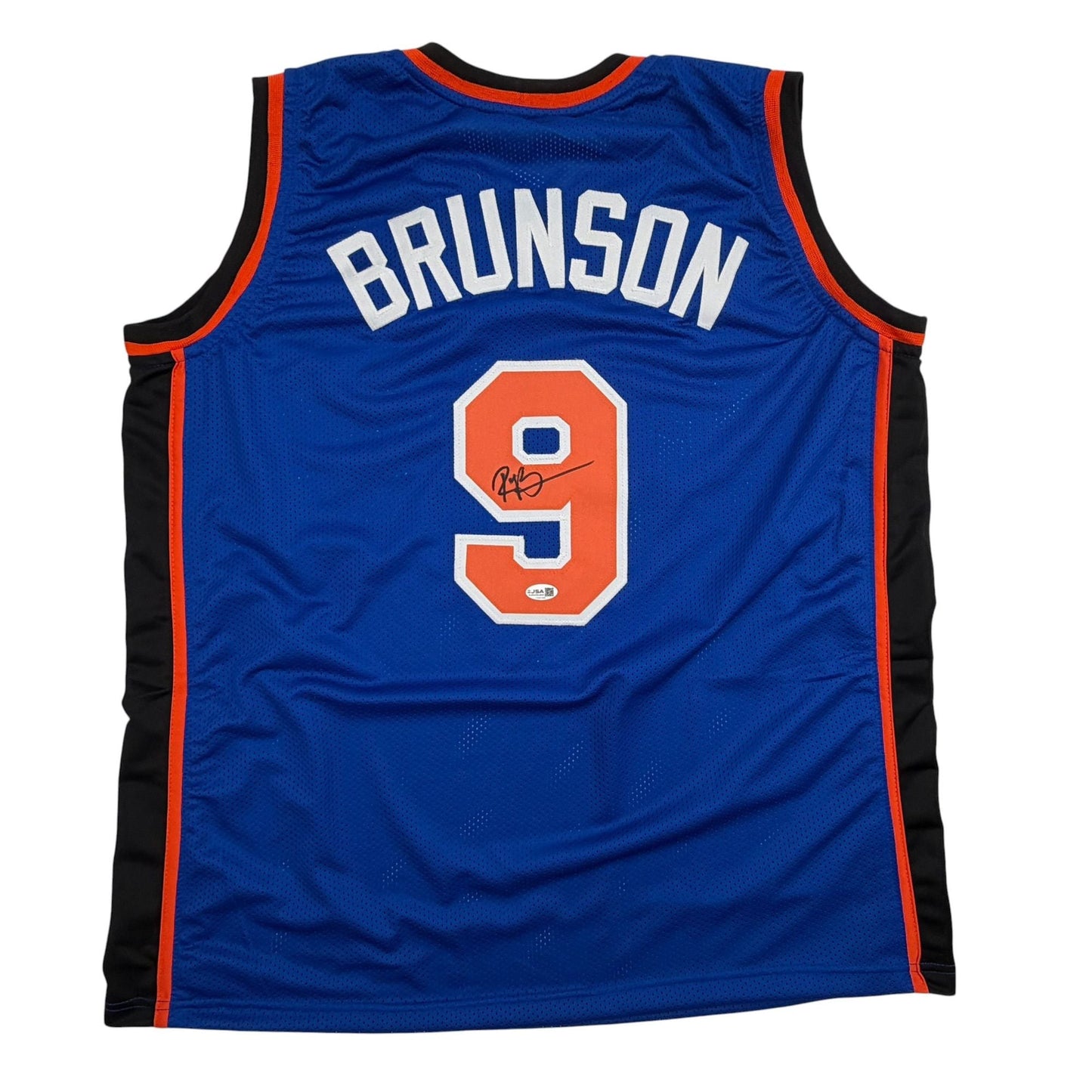 Autographed/Signed Rick Brunson New York Blue Basketball Jersey JSA COA