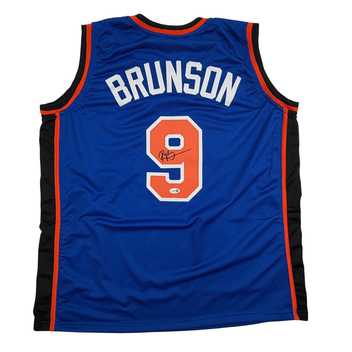 Autographed/Signed Rick Brunson New York Blue Basketball Jersey JSA COA