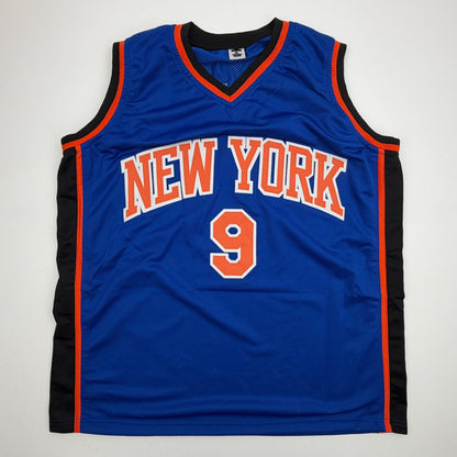 Autographed/Signed Rick Brunson New York Blue Basketball Jersey JSA COA