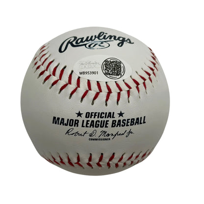 Autographed/Signed Bill Madlock Logo Rawlings Official Major League ROML Baseball JSA COA