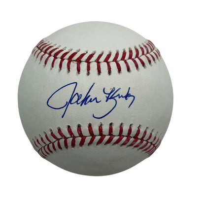Autographed/Signed John Kruk Philly Rawlings Official Major League Baseball ROML Beckett BAS COA