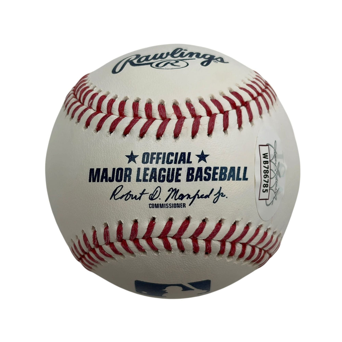 Autographed/Signed Tom Glavine HOF 14 Rawlings Official Major League ROML Baseball JSA COA