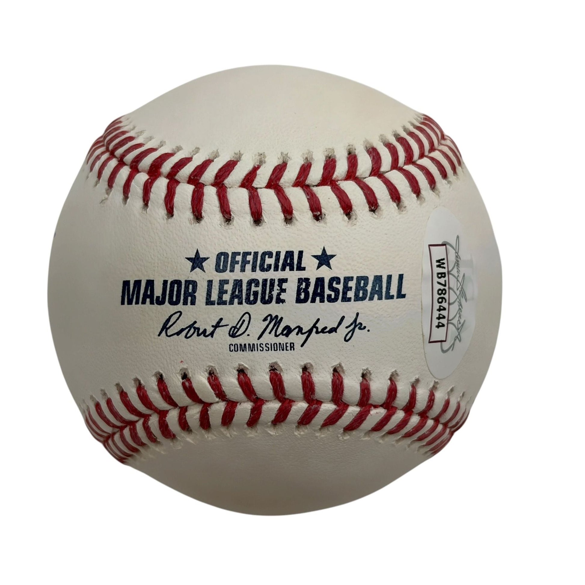 Autographed/Signed Tom Glavine HOF 14 Logo Rawlings Official Major League ROML Baseball JSA COA