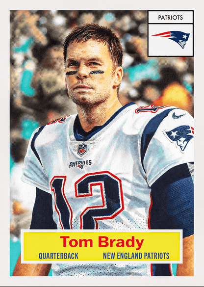 2026 Topps Living Tom Brady #1 New England Patriots Football Card
