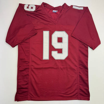 Autographed/Signed Carson Beck Arizona Red Football Jersey Beckett BAS COA
