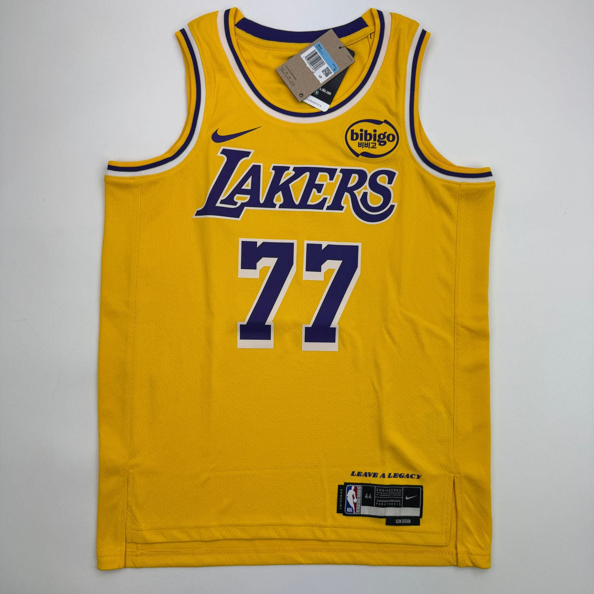 Autographed/Signed Luka Doncic Los Angeles Yellow Basketball Jersey PSA COA