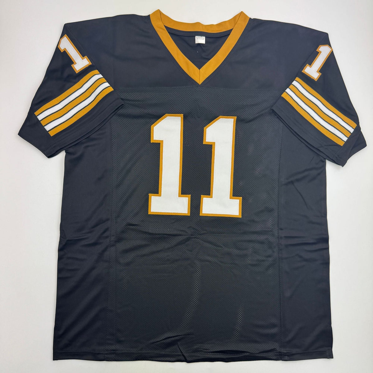 Autographed/Signed Ronnie Bell New Orleans Black Football Jersey Beckett BAS COA