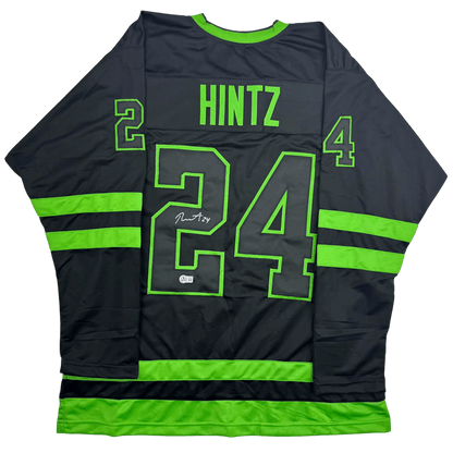 Autographed/Signed Roope Hintz Dallas Black Hockey Jersey Beckett BAS COA