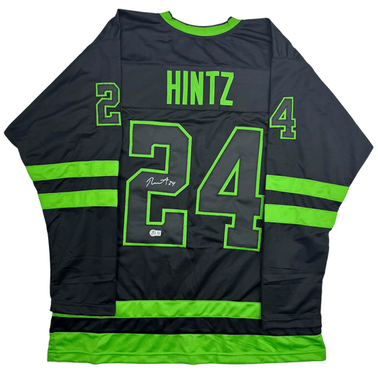 Autographed/Signed Roope Hintz Dallas Black Hockey Jersey Beckett BAS COA