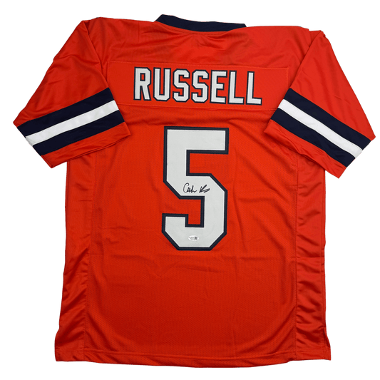 Autographed/Signed Calvin Russell Syracuse Orange College Football Jersey JSA COA