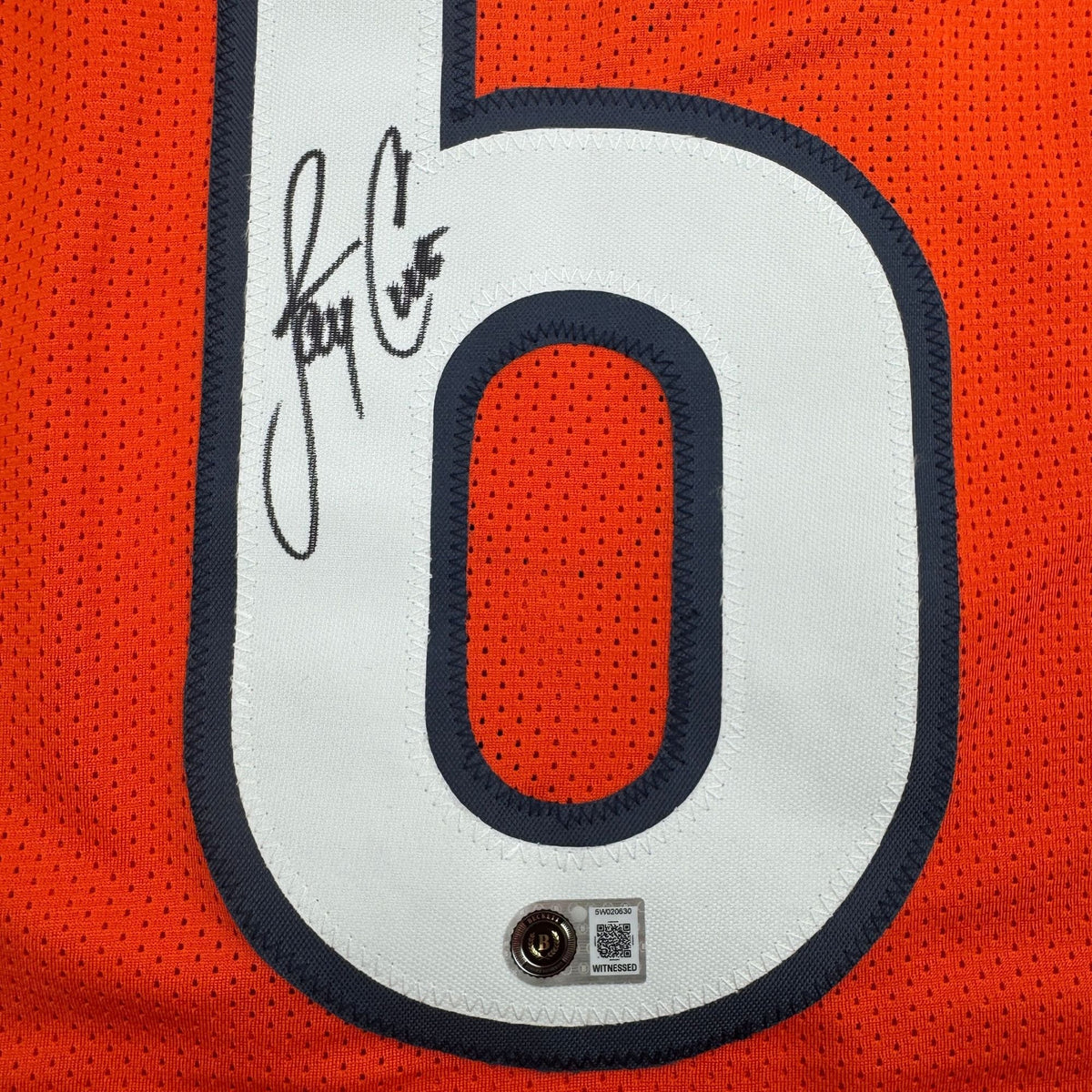 Autographed/Signed Jay Cutler Chicago Orange Football Jersey PSA/DNA COA