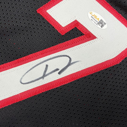 Autographed/Signed Giannis Antetokounmpo #7 Miami Heat Black Basketball Jersey JSA COA