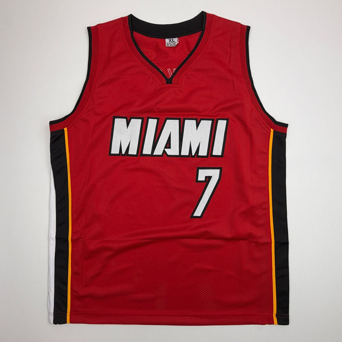 Autographed/Signed Giannis Antetokounmpo #7 Miami Heat Red Basketball Jersey JSA COA