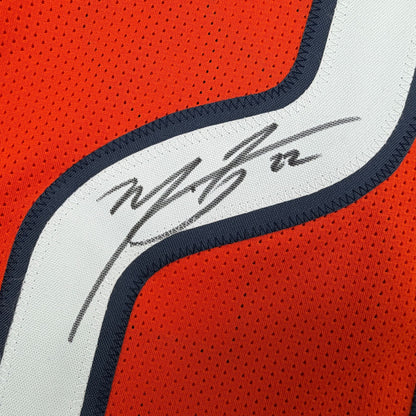 Autographed/Signed Matt Forte Chicago Orange Football Jersey Beckett BAS COA