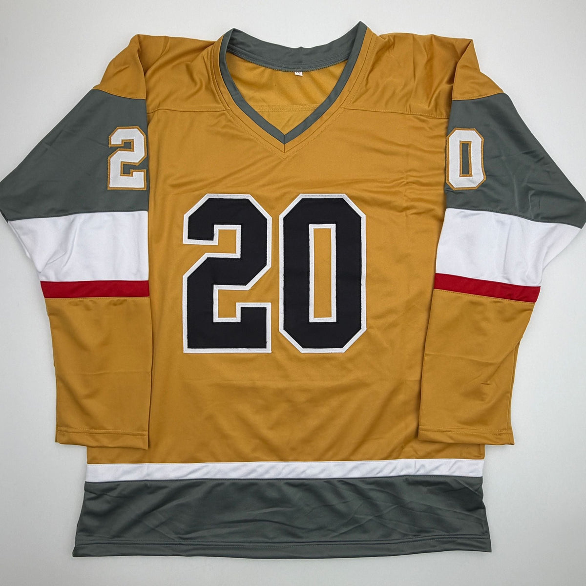 Autographed/Signed Chandler Stephenson Las Vegas Gold Hockey Jersey Beckett BAS COA