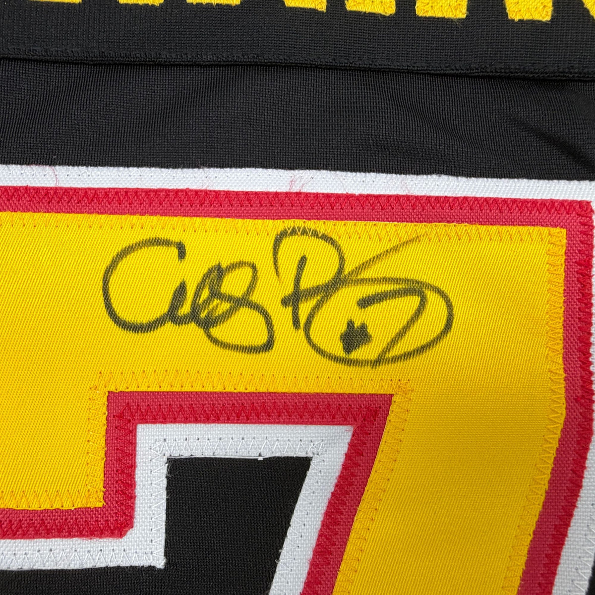 Autographed/Signed Cliff Ronning Vancouver Black Hockey Jersey Beckett BAS COA