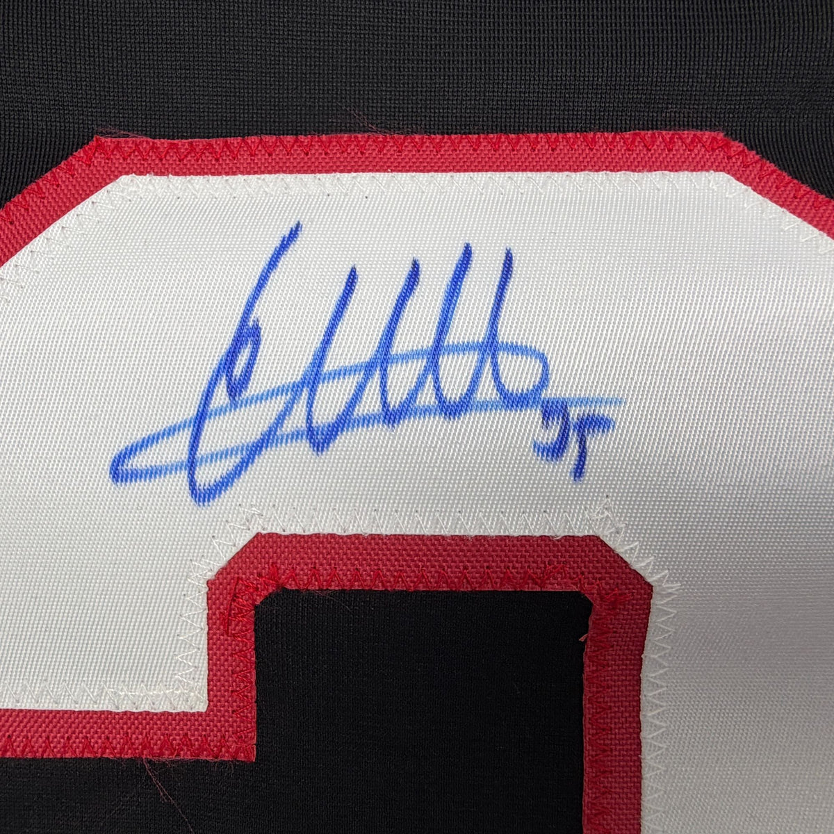 Autographed/Signed Linus Ullmark Ottawa Black Hockey Jersey Beckett BAS COA