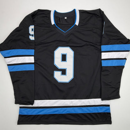 Autographed/Signed Clayton Keller Utah Black Hockey Jersey Beckett BAS COA