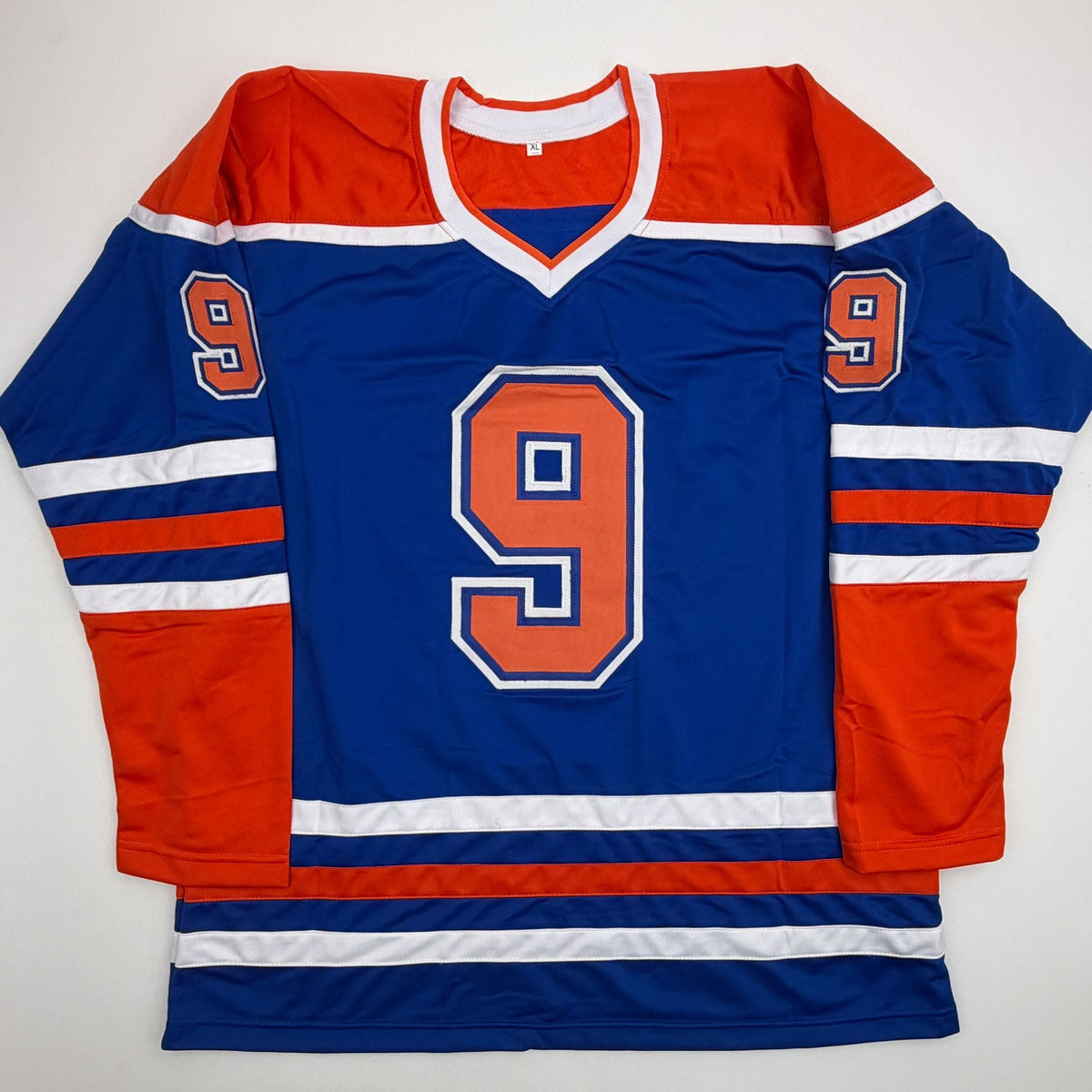 Autographed/Signed Glenn Anderson Edmonton Blue Hockey Jersey Beckett BAS COA