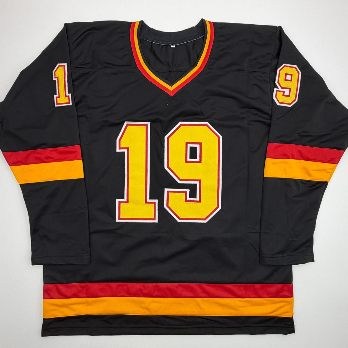 Autographed/Signed Markus Naslund Vancouver Black Hockey Jersey Beckett BAS COA