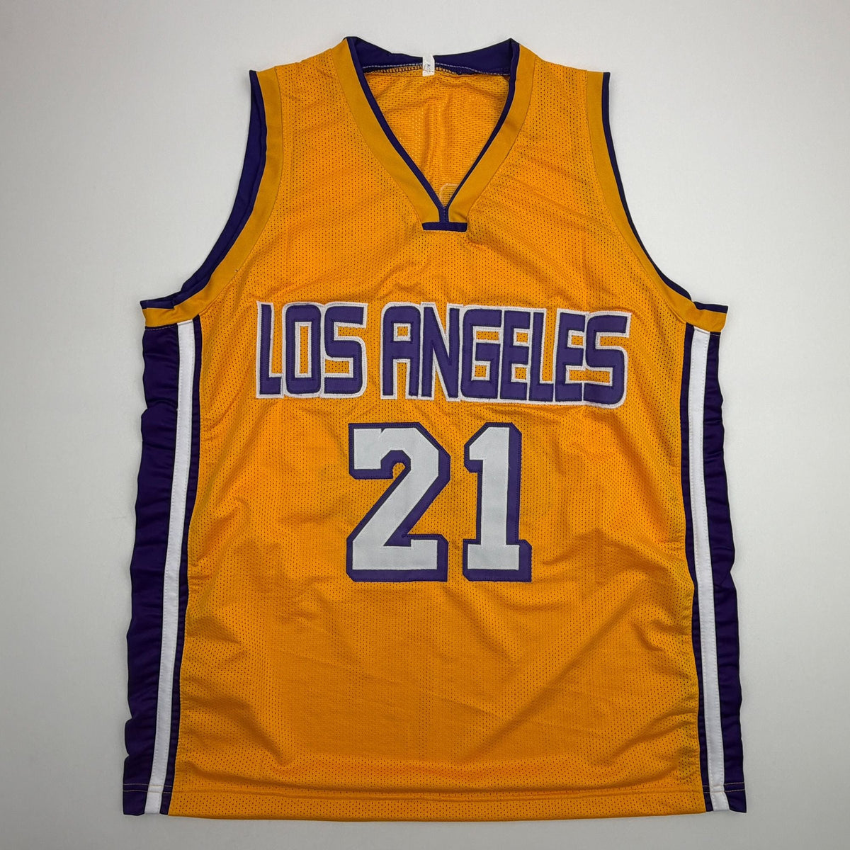 Autographed/Signed Michael Cooper Los Angeles Yellow Basketball Jersey JSA COA