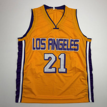 Autographed/Signed Michael Cooper Los Angeles Yellow Basketball Jersey JSA COA
