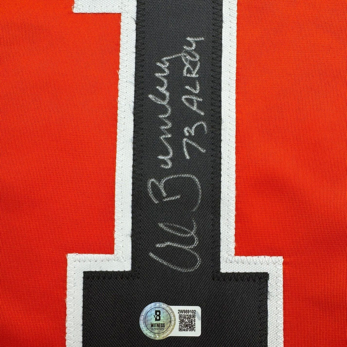 Framed Autographed/Signed Al Bumbry 73 AL ROY 35x39 Baltimore Orange Baseball Jersey Beckett BAS COA