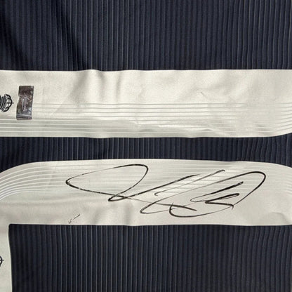 Framed Autographed/Signed Kylian Mbappe 35x39 Real Madrid Navy Blue Soccer Jersey Panini Authentic COA
