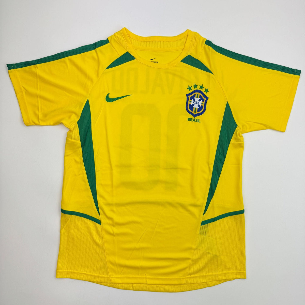 Autographed/Signed Rivaldo Brazil Yellow Soccer Futbol Jersey Beckett BAS COA #2