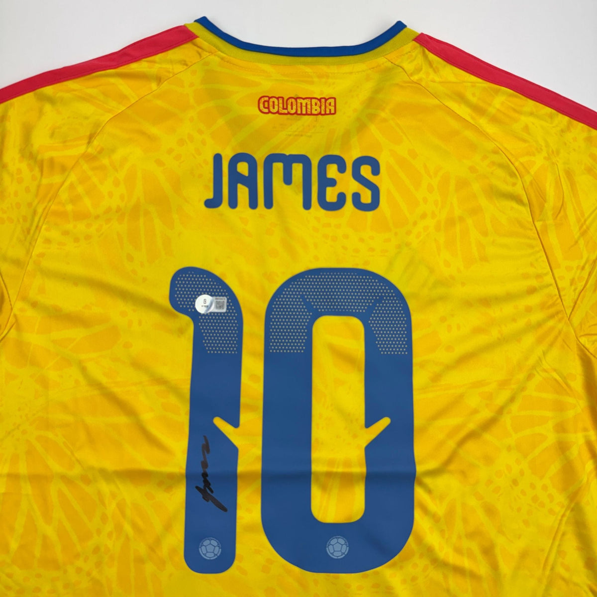 Autographed/Signed James Rodriguez Columbia Yellow Soccer Futbol Jersey Beckett BAS COA #2
