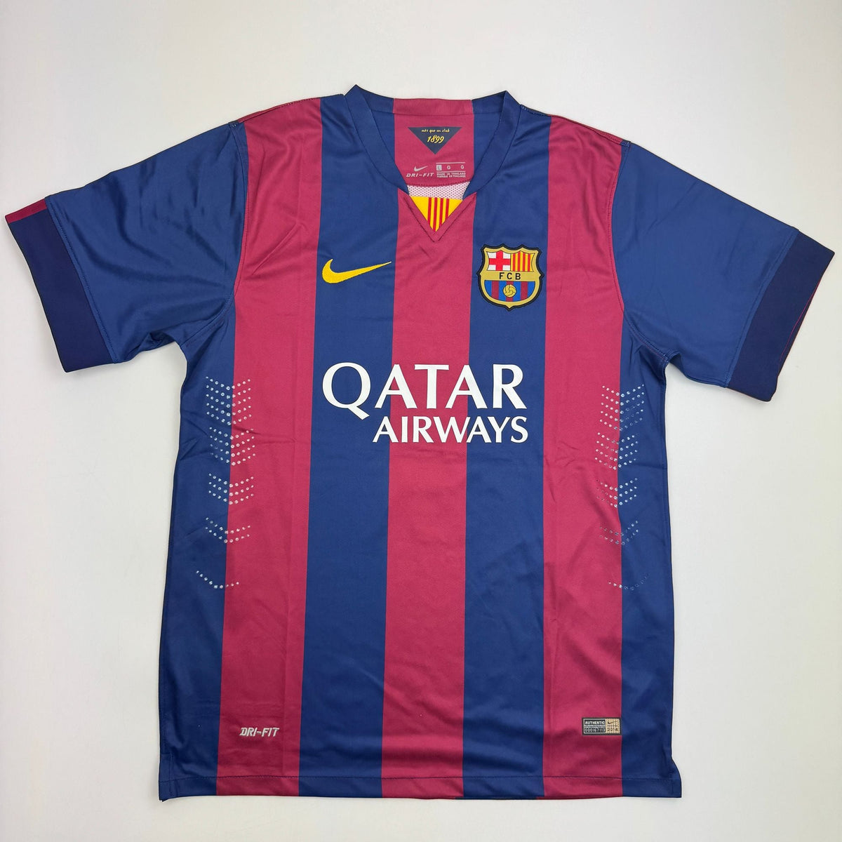 Autographed/Signed Pedro Rodriguez FC Barcelona Red/Blue Soccer Jersey Beckett BAS COA #2