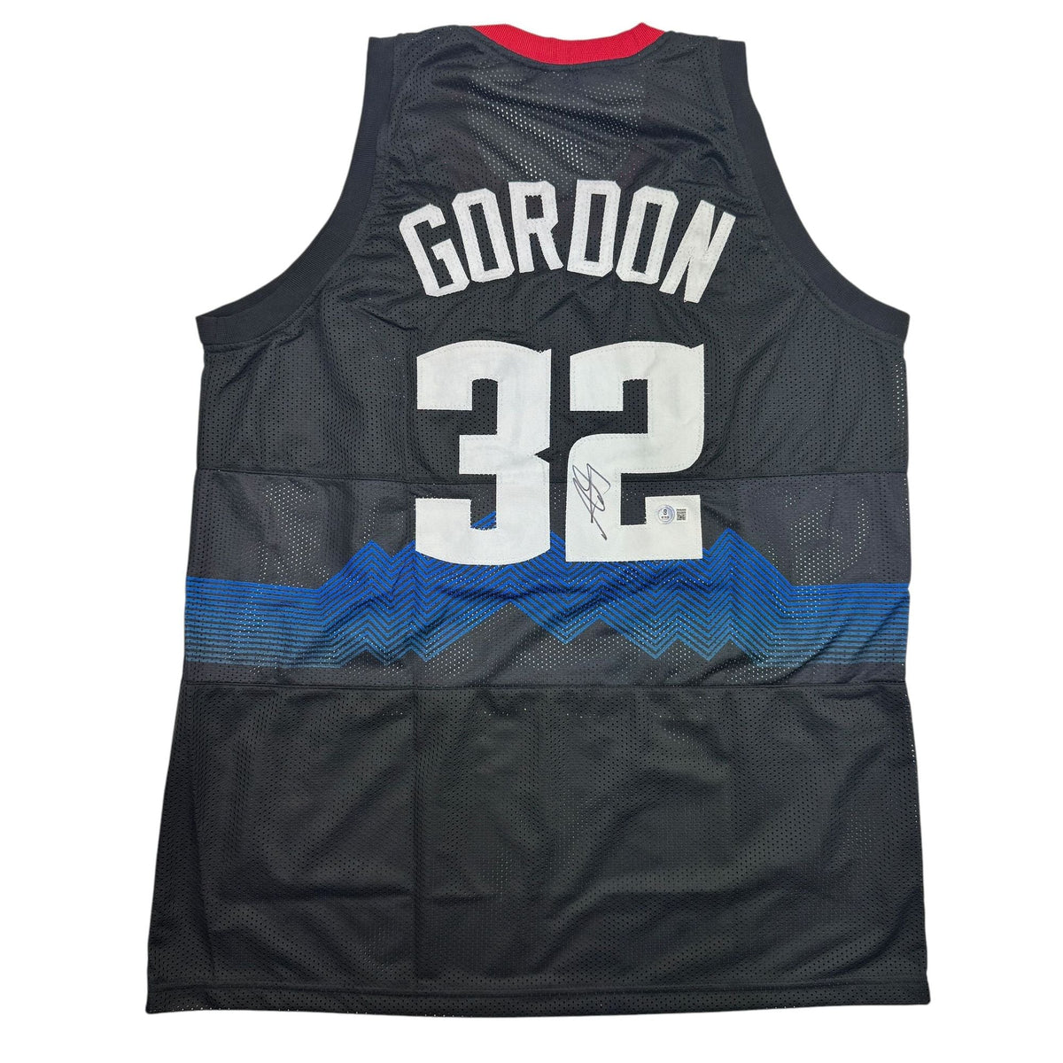 Autographed/Signed Aaron Gordon Denver Black 5280 Basketball Jersey JSA COA