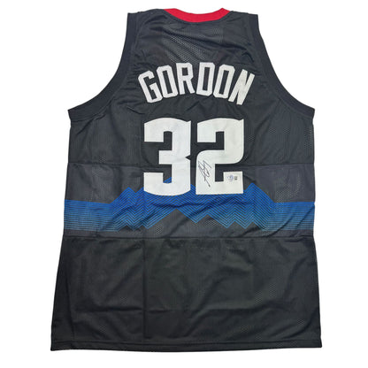 Autographed/Signed Aaron Gordon Denver Black 5280 Basketball Jersey JSA COA
