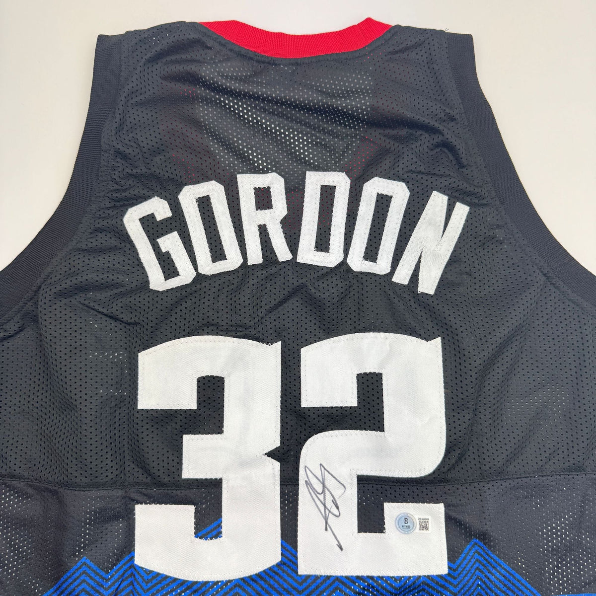Autographed/Signed Aaron Gordon Denver Black 5280 Basketball Jersey JSA COA