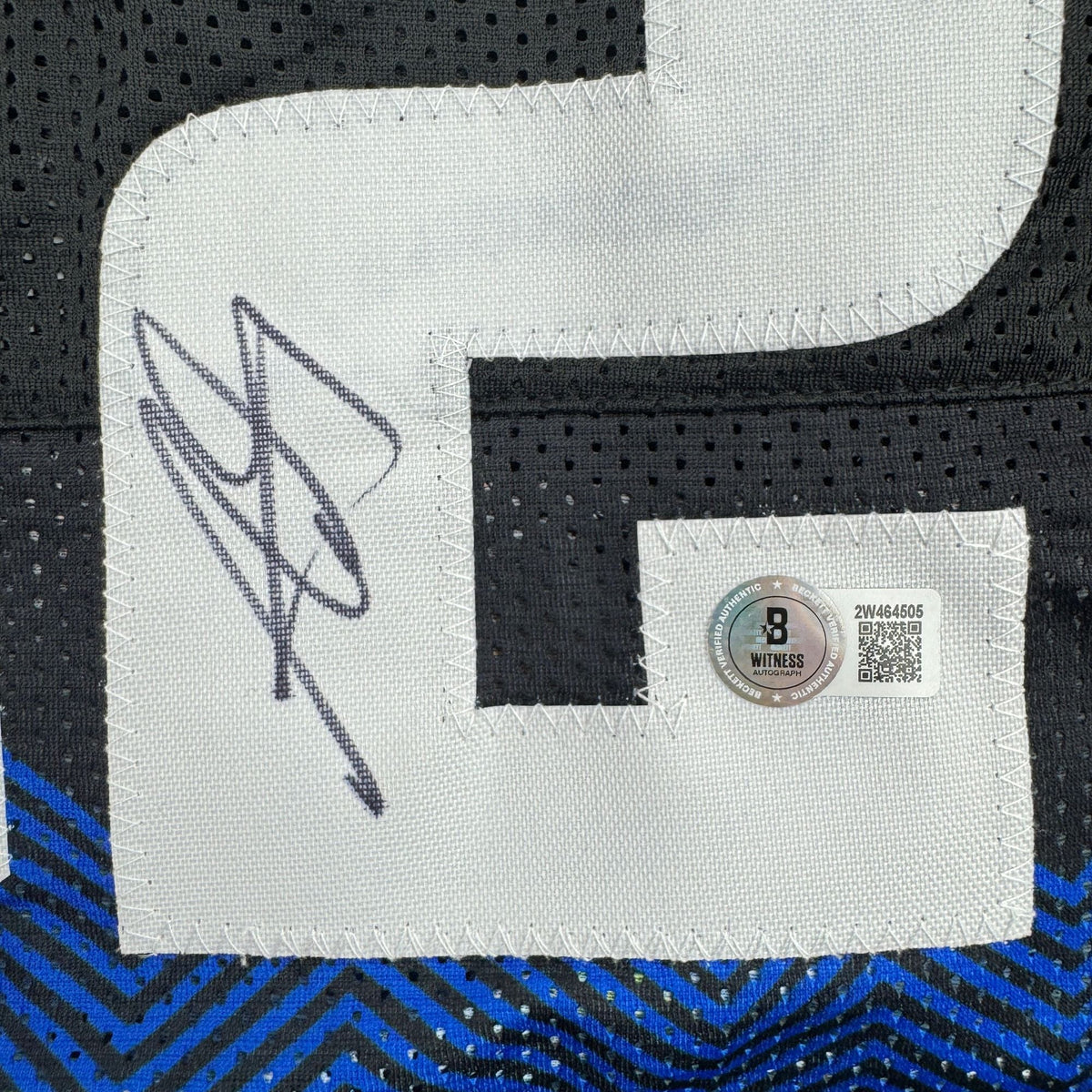 Autographed/Signed Aaron Gordon Denver Black 5280 Basketball Jersey JSA COA