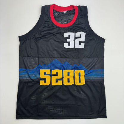Autographed/Signed Aaron Gordon Denver Black 5280 Basketball Jersey JSA COA