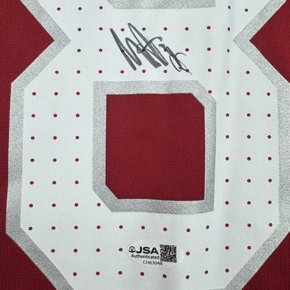 Autographed/Signed Marvin Harrison Jr. Arizona Cardinals Red Authentic Football Jersey Beckett BAS COA