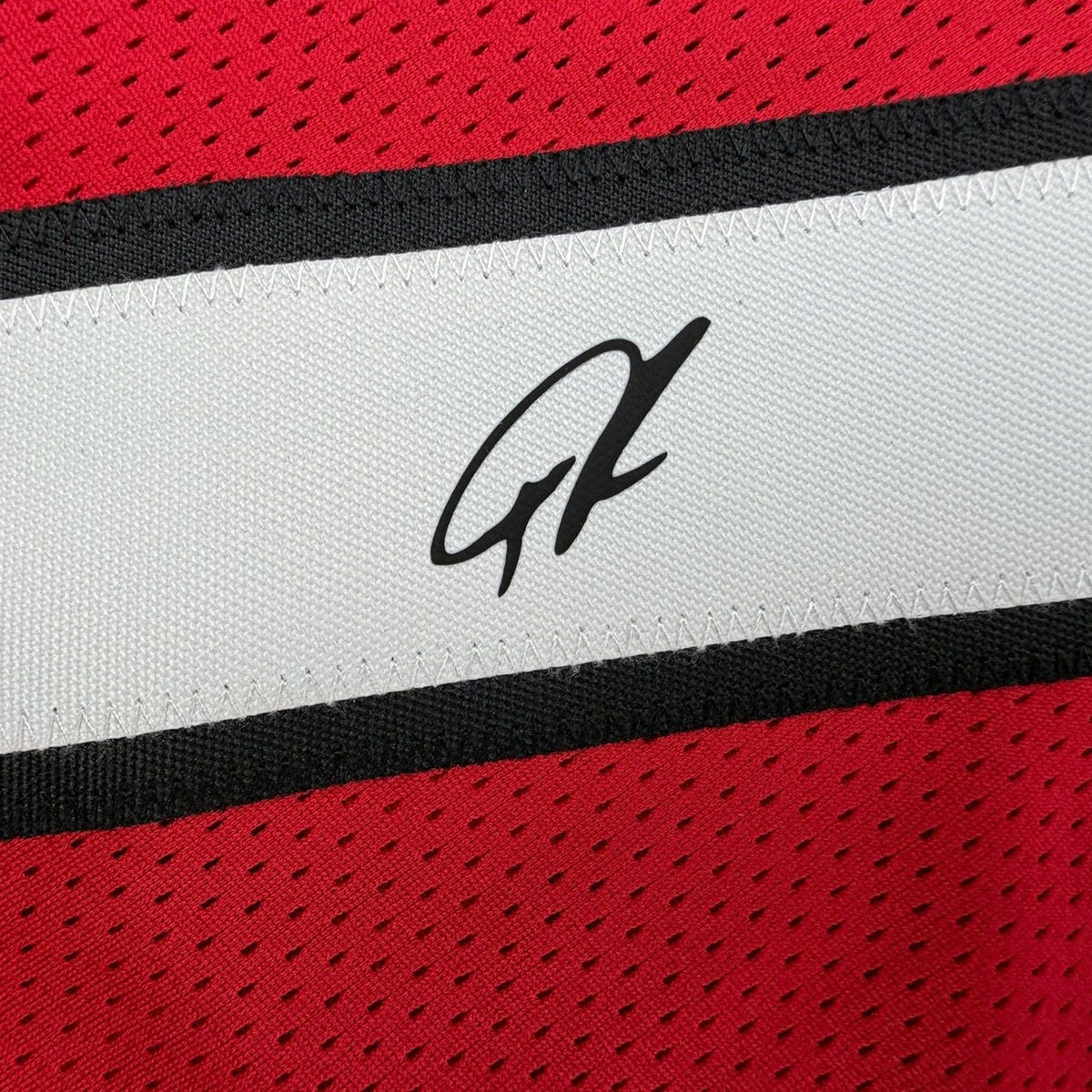 Framed Facsimile Autographed Giannis Antetokounmpo 35x39 Miami Red Reprint Laser Auto Basketball Jersey