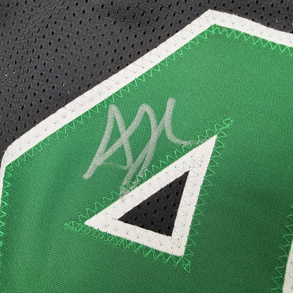 Framed Autographed/Signed Al Horford 35x39 Boston Black Basketball Jersey Beckett BAS COA