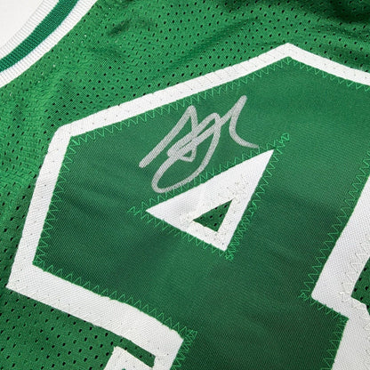 Framed Autographed/Signed Al Horford 35x39 Boston Green City Edition Basketball Jersey Beckett BAS COA