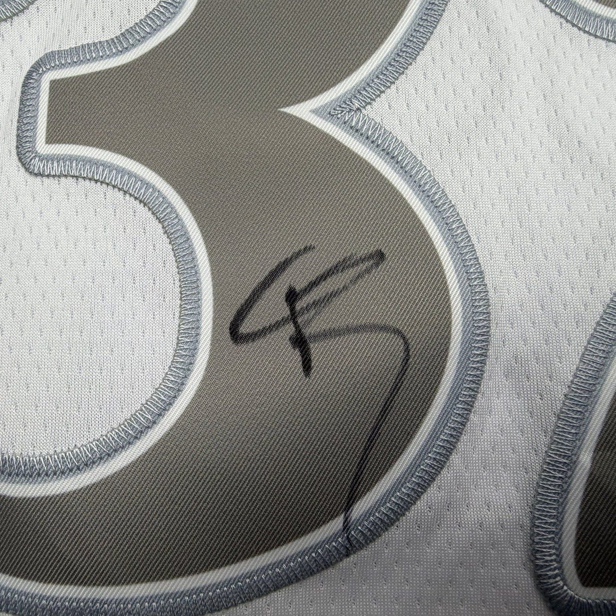 Framed Autographed/Signed Cooper Flagg 35x39 Dallas Mavericks White City Edition Authentic Basketball Jersey PSA/DNA COA