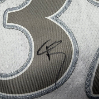 Framed Autographed/Signed Cooper Flagg 35x39 Dallas Mavericks White City Edition Authentic Basketball Jersey PSA/DNA COA