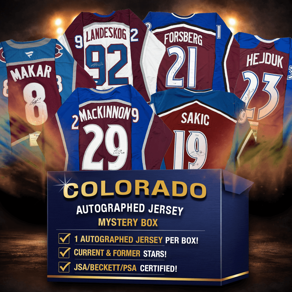 Autographed/Signed Colorado Hockey Jersey Mystery Box with PSA JSA or Beckett COA
